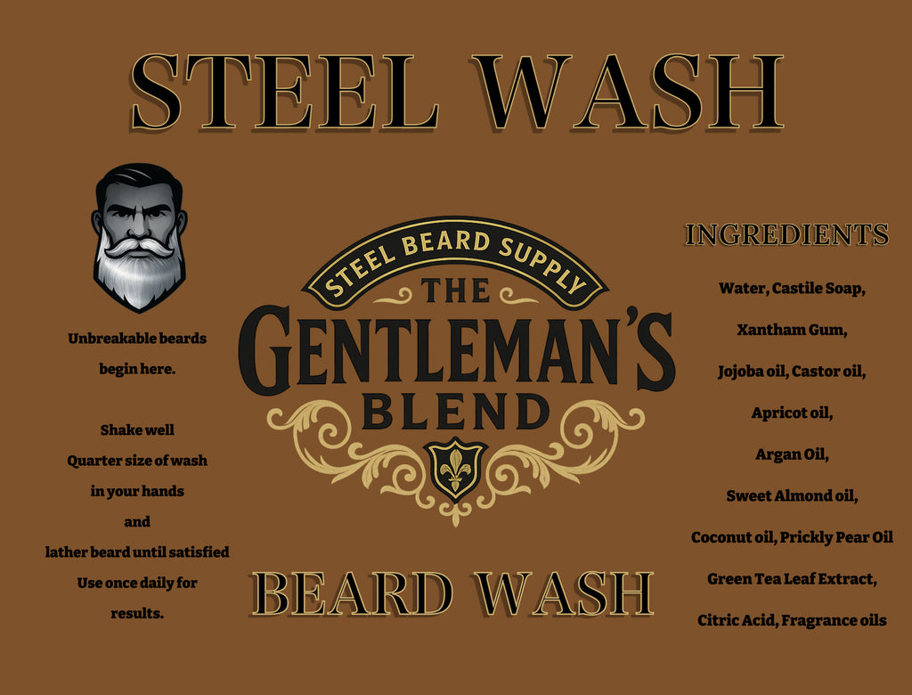 The Gentleman’s Blend- Beard Wash- Sweet Tobacco, Splintered Wood, and Gunpowder