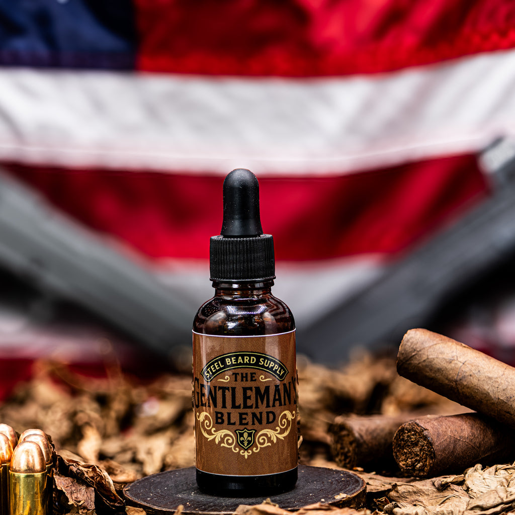 The Gentleman’s Blend- Beard Oil- Sweet Tobacco, Splintered Wood, and Gunpowder