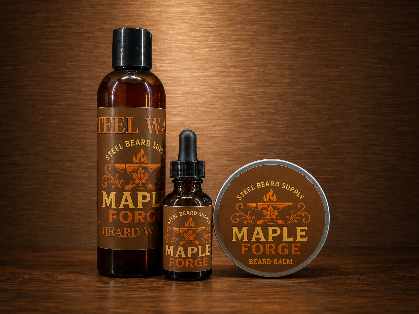 Maple Forge- Complete Beard Kit